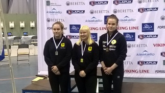 N16-sarjan ilmakiväärin 3*20 ls mitalistit