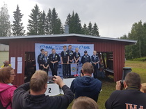 14T-sarjan kiväärin joukkuekilpailun mitalistit